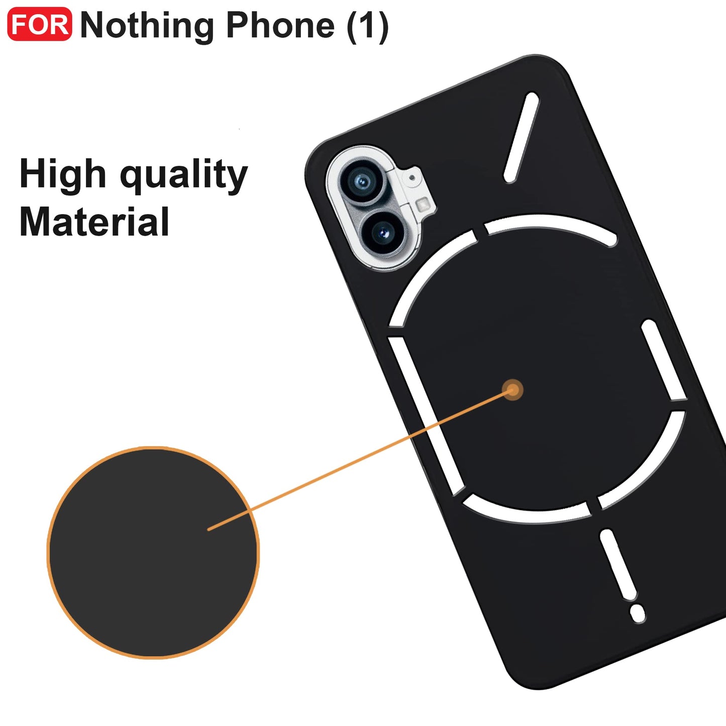 CEDO Nothing Phone (1) (5G) Back Cover | Camera Bump Protection & Inner Velvet Fabric Lining | Ultra Slim Matte Soft Rubberised Case Cover (Blue)